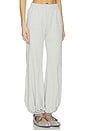 view 2 of 6 Boyfriend Puff Jog Pant in Light Heather Grey