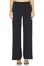 view 1 of 6 Flat Front Wide Pant in Black