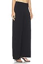 view 2 of 6 Flat Front Wide Pant in Black