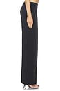 view 4 of 6 Flat Front Wide Pant in Black