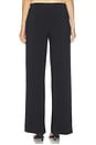 view 5 of 6 Flat Front Wide Pant in Black