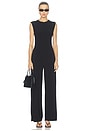 view 6 of 6 Flat Front Wide Pant in Black