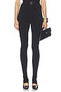 view 1 of 7 Legging With Footie Without Waistband in Black