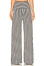 view 2 of 5 Vertical Stripe Elephant Pant in Ivory & Black Stripe