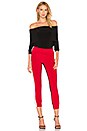 view 4 of 4 PANTALON DE JOGGING AVEC RAYURE CÔTÉ in Black Red & Ivory