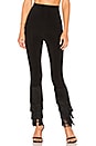view 2 of 4 Fringe Hem Legging in Black