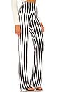 view 2 of 4 Boot Pant in Grey & Black Stripe