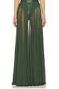 view 1 of 6 Flared Maxi Skirt in Dark Emerald