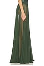 view 3 of 6 Flared Maxi Skirt in Dark Emerald