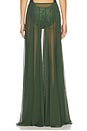 view 4 of 6 Flared Maxi Skirt in Dark Emerald