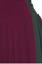 view 6 of 6 Side Stripe Pleated Pickleball Skirt in Plum & Dark Emerald