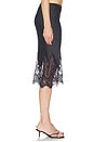 view 3 of 6 Bias Half Slip Skirt With Lace in Black