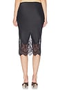 view 4 of 6 Bias Half Slip Skirt With Lace in Black