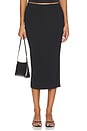 view 1 of 6 Flat Front Straight Skirt in Black