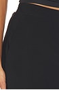 view 7 of 6 Flat Front Straight Skirt in Black
