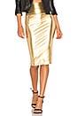 view 1 of 4 Straight Skirt in Gold Foil