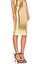 view 2 of 4 Straight Skirt in Gold Foil