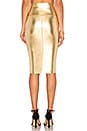 view 3 of 4 Straight Skirt in Gold Foil
