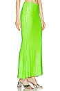 view 2 of 5 Sequin Obie Skirt in Neon Green