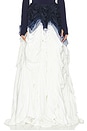 view 1 of 6 Parachute Full Skirt in True Navy Ombre