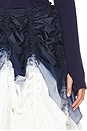 view 6 of 6 Parachute Full Skirt in True Navy Ombre