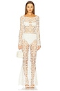 view 5 of 6 Obie Long Skirt in Cream