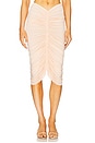 view 1 of 6 Shirred Midi Skirt in Baby