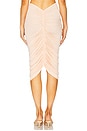 view 4 of 6 Shirred Midi Skirt in Baby