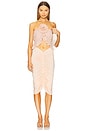 view 5 of 6 Shirred Midi Skirt in Baby