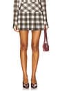 view 1 of 6 Pleated Mini Skirt in Bark Box Plaid