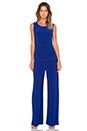 view 1 of 4 KAMALI KULTURE Sleeveless Shirred Waist Jumpsuit in Blueberry