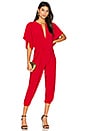 view 1 of 3 Rectangle Jog Jumpsuit in Red