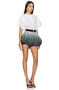 view 2 of 3 Super Oversized Sleeveless Puff Jumpshort in Black & White Ombre