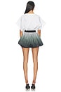 view 3 of 3 Super Oversized Sleeveless Puff Jumpshort in Black & White Ombre