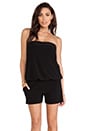 view 1 of 5 KAMALIKULTURE Strapless Romper in Solid Black