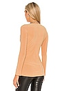 view 4 of 5 X REVOLVE Long Sleeve Sweetheart Side Drape Top in Nude