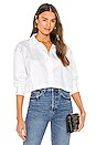 view 1 of 4 Cropped Boyfriend Shirt in White