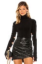 view 1 of 5 Long Sleeve Alligator Turtle Bodysuit in Black