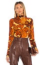 view 1 of 4 Long Sleeve Turtleneck Top in Fall Leaves