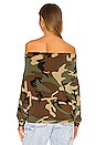 view 5 of 6 Drop Shoulder All In One Cropped Top in Camo