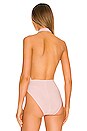 view 4 of 5 Cross Halter Bodysuit in Blush