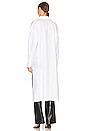 view 4 of 4 High Low Oversized Boyfriend Shirt with Collar in White