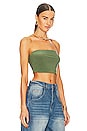 view 2 of 4 Strapless Cropped Top in Celadon