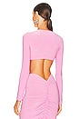 view 3 of 4 Cropped Sweetheart Top in Candy Pink