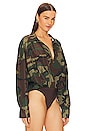 view 3 of 5 Oversized Boyfriend Shirt Bodysuit in Camo