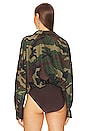 view 4 of 5 Oversized Boyfriend Shirt Bodysuit in Camo