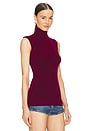 view 2 of 4 x REVOLVE Slim Fit Sleeveless Turtleneck Top in Plum