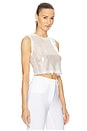 view 2 of 5 Sleeveless Cropped Top in Clear