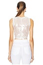 view 3 of 5 Sleeveless Cropped Top in Clear