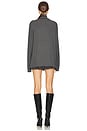 view 3 of 3 Long Sleeve Turtleneck Easy Fit Top in Black & Grey